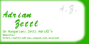 adrian zettl business card